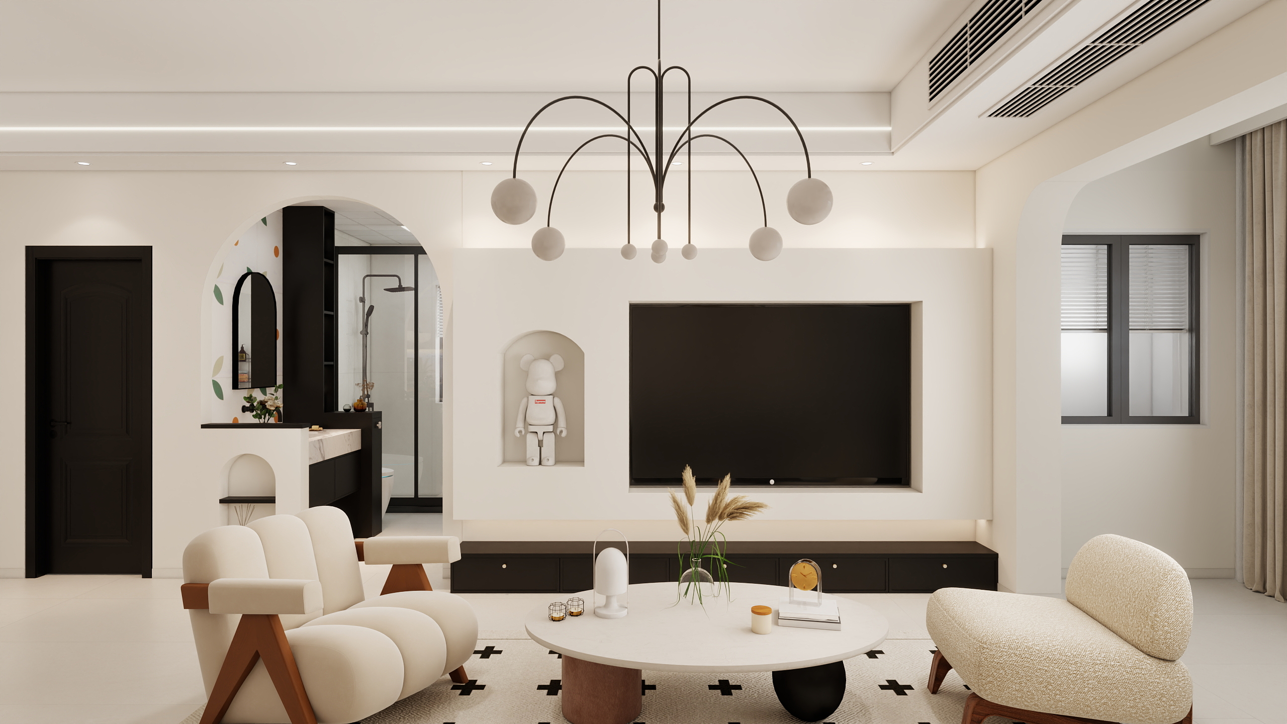 室内设计--苏楷超-112m²法式奶油风-装修设计方案