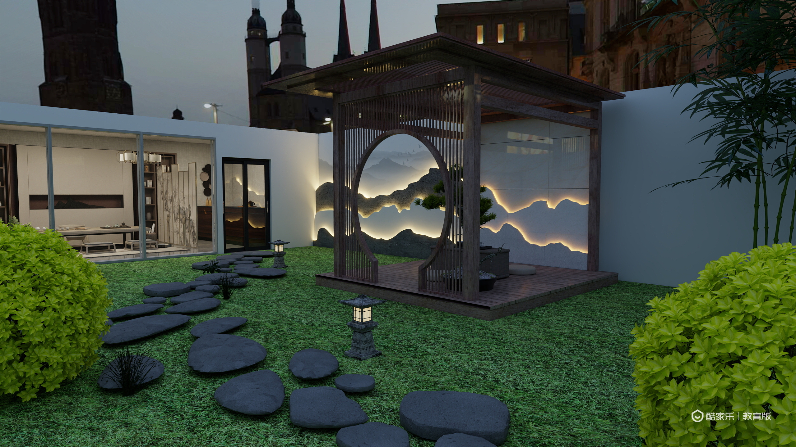 张璐璐.-竹里寻茶-中式茶室-装修设计方案