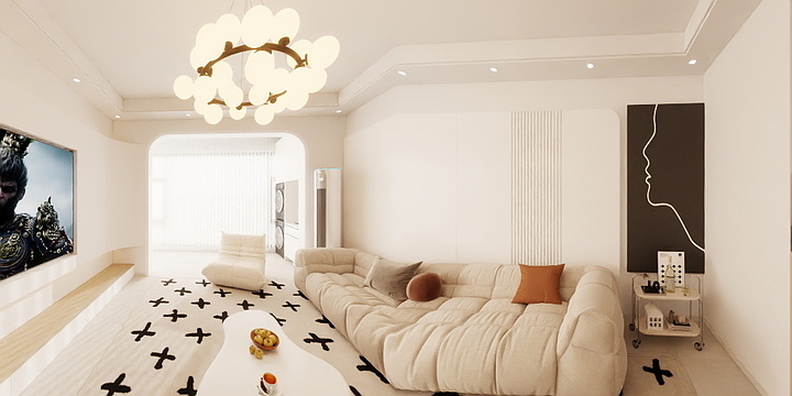 零点效果图代画-张家砭镇五里店-装修设计方案