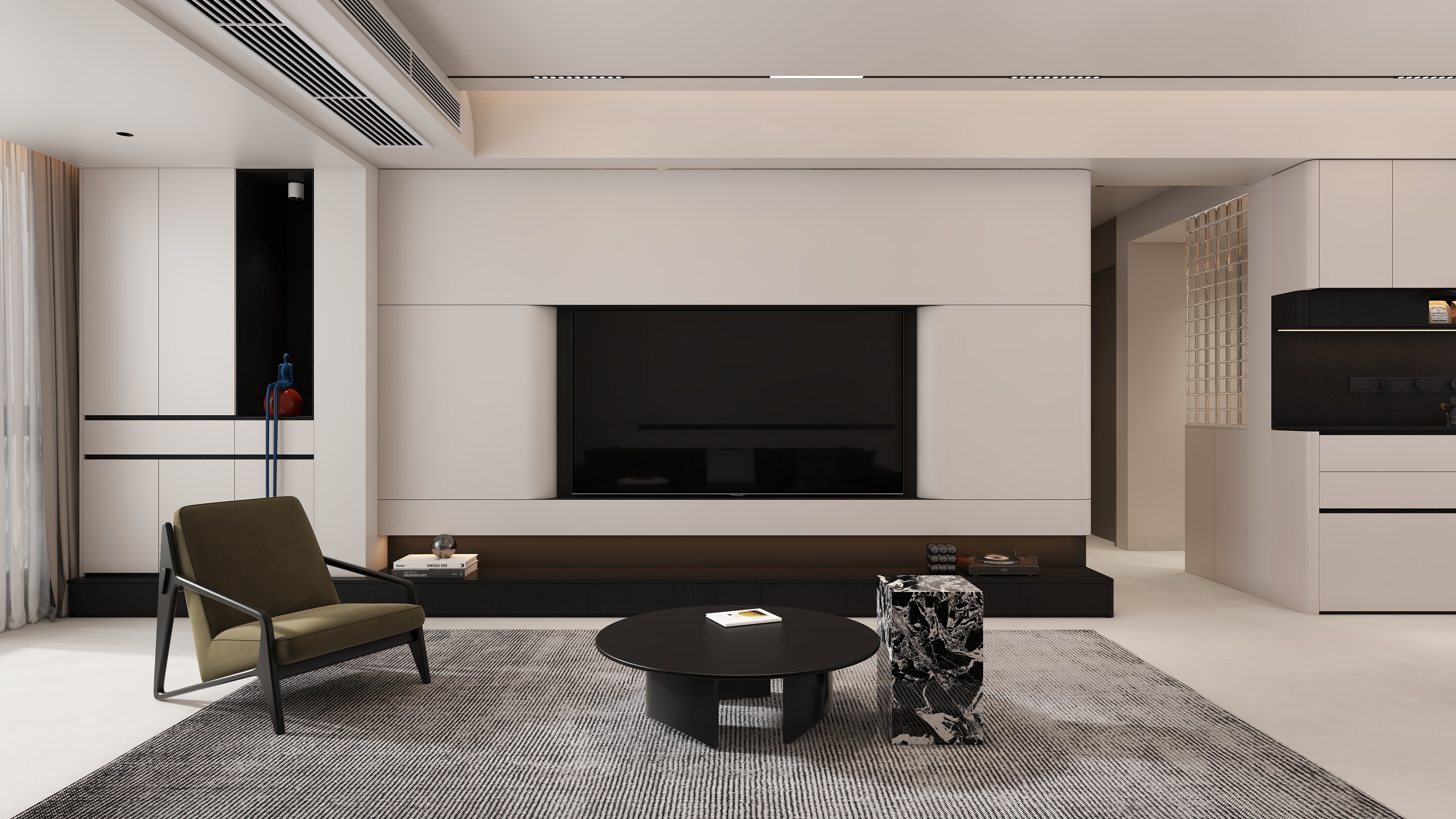 YZXDesign-湖心岛——现代简约152㎡3室-装修设计方案