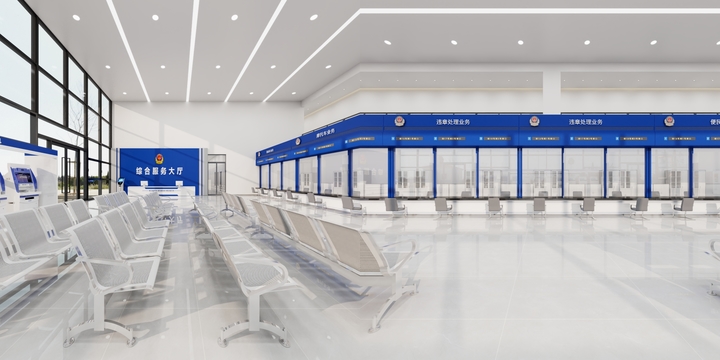 仟寻设计工作室-办事大厅-装修设计方案