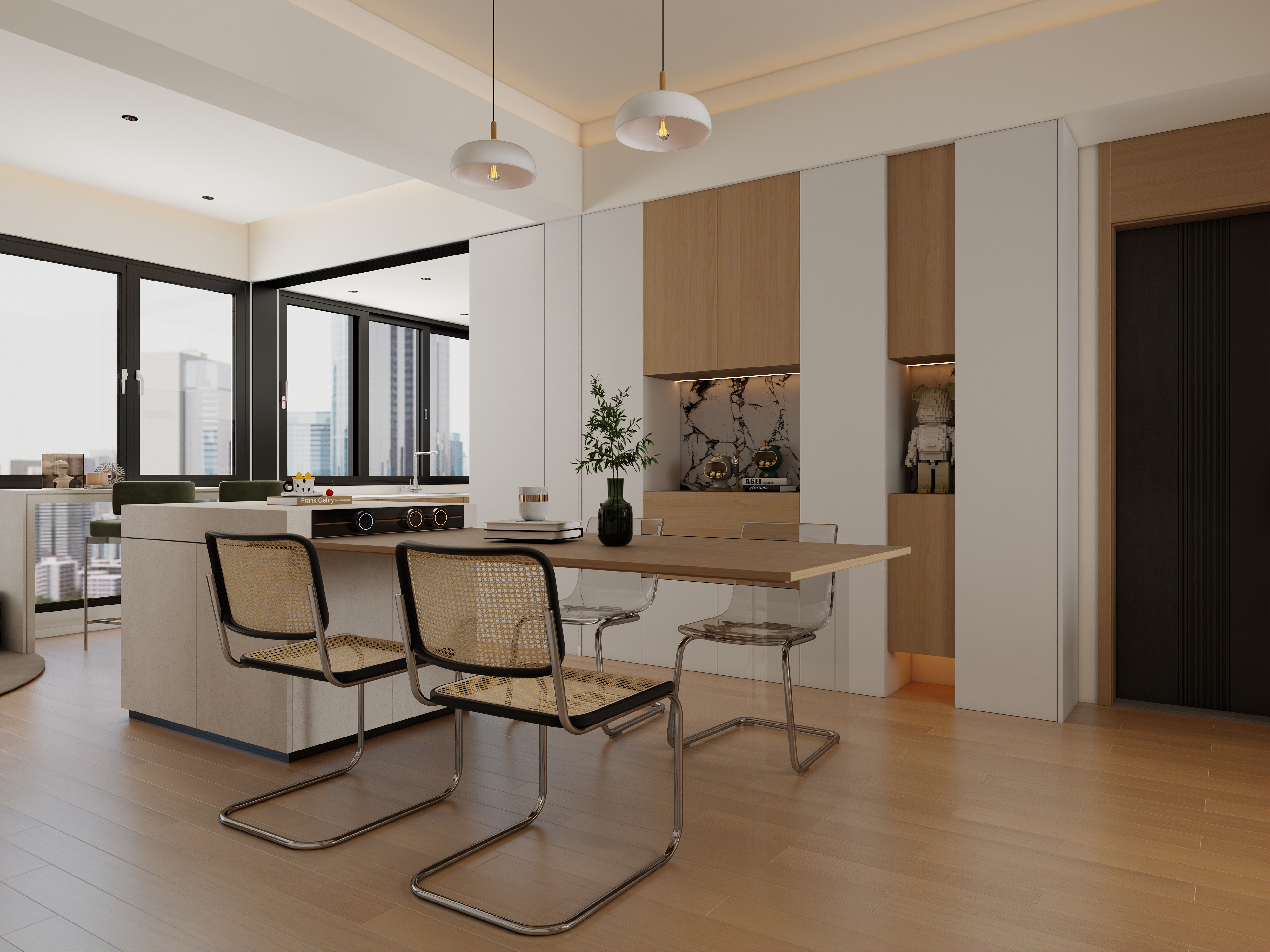 张煜强煜境设计-江门嘉悦名都原木简约三房装修效果图