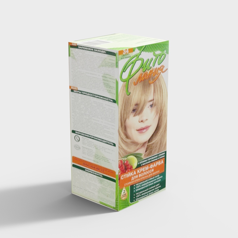 染发剂3D模型