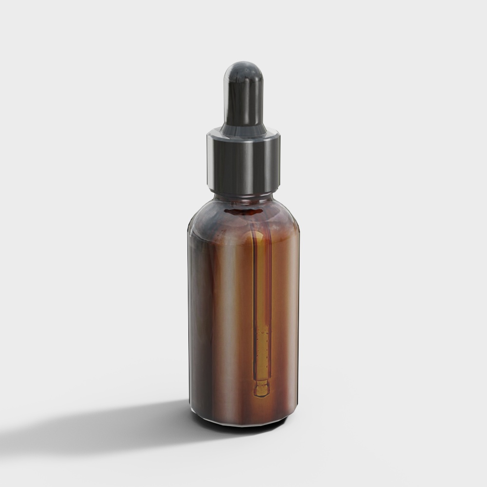 精华液瓶子3D模型