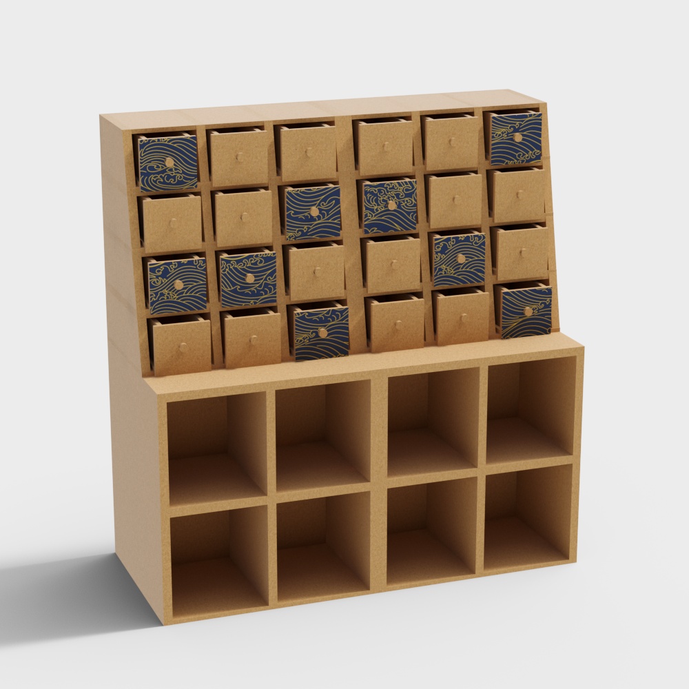 宋韵系列组柜3D模型