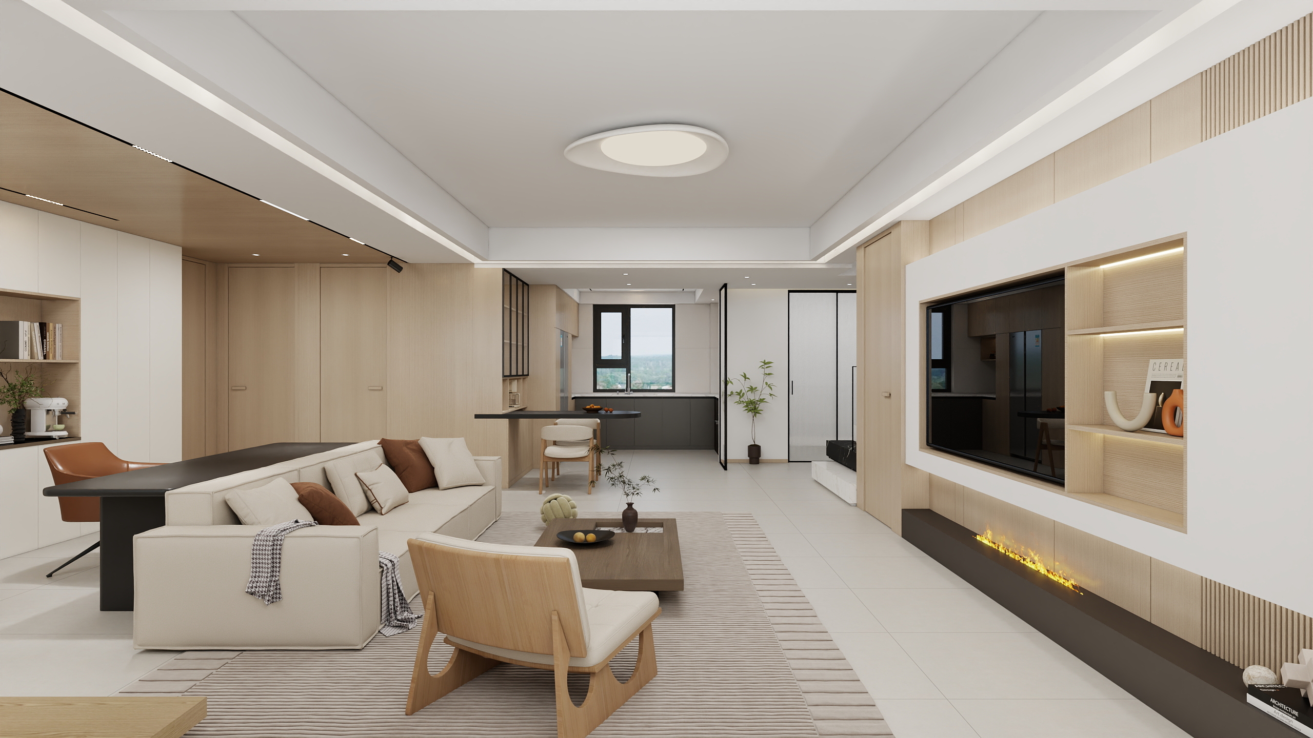 @Z周周-秦皇岛130平家装效果图-装修设计方案