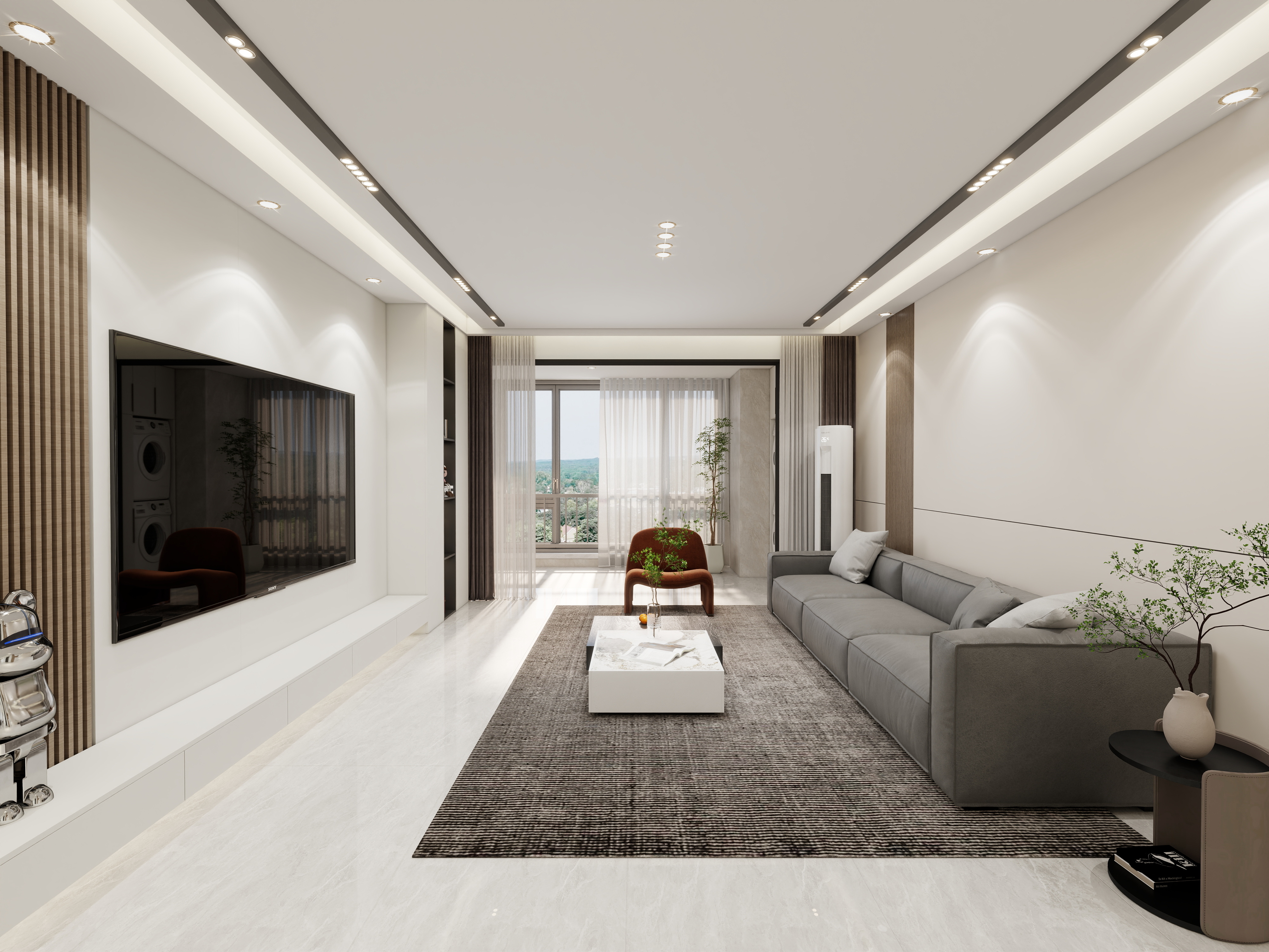 艺雅丽-143平现代简约装修效果图