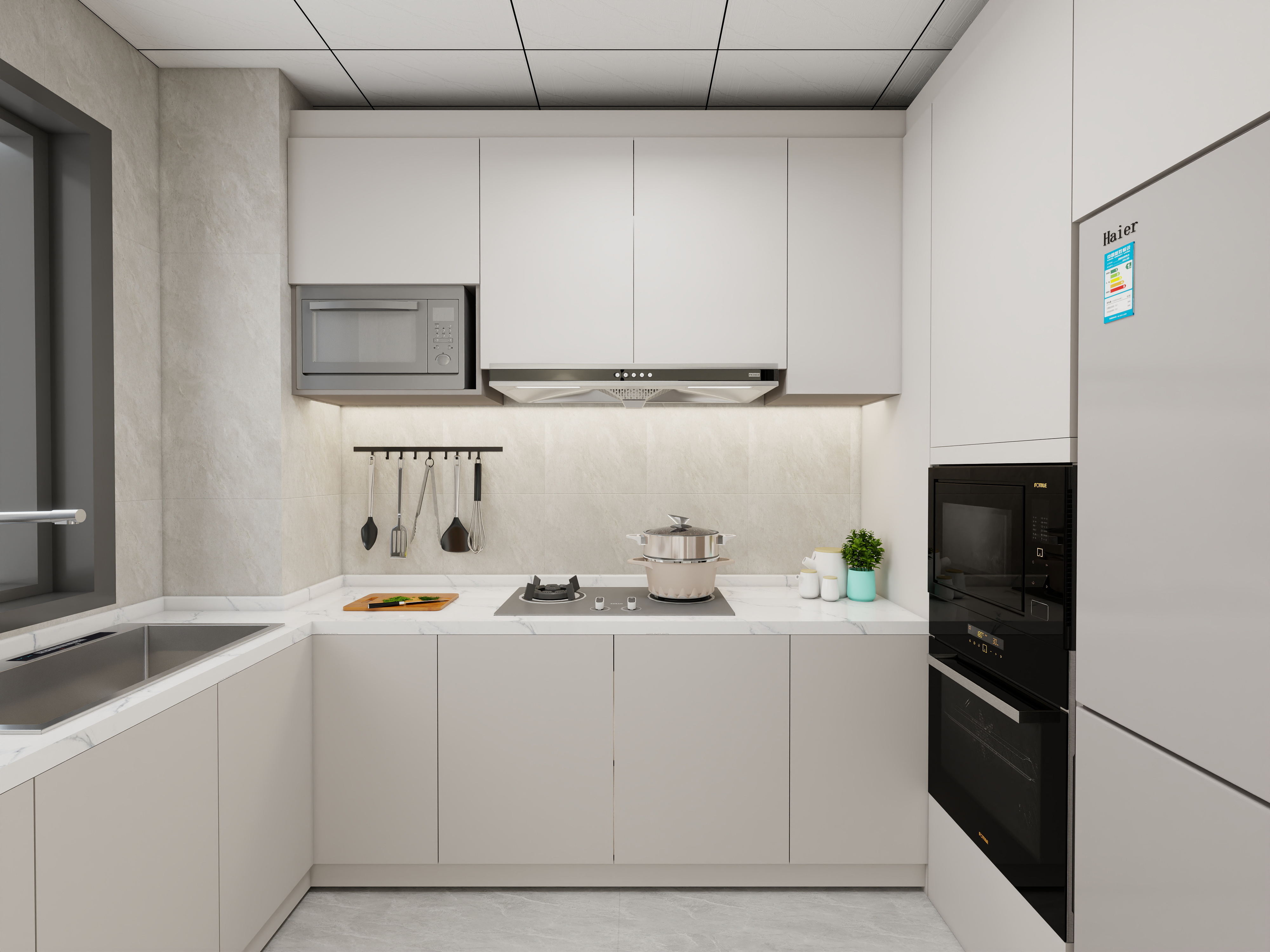 艺雅丽-143平现代简约 装修效果图