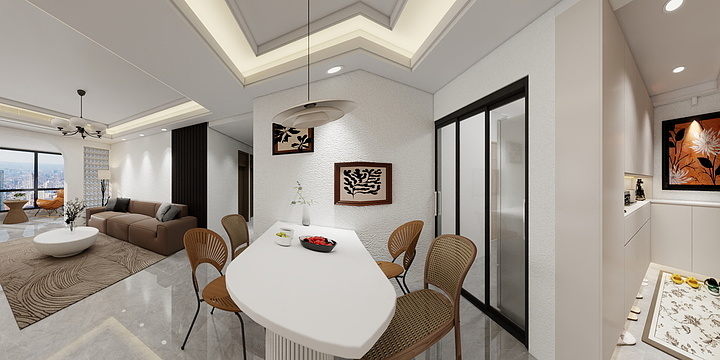 龙岗易鼎装饰-恒大城二期7栋43A-装修设计方案