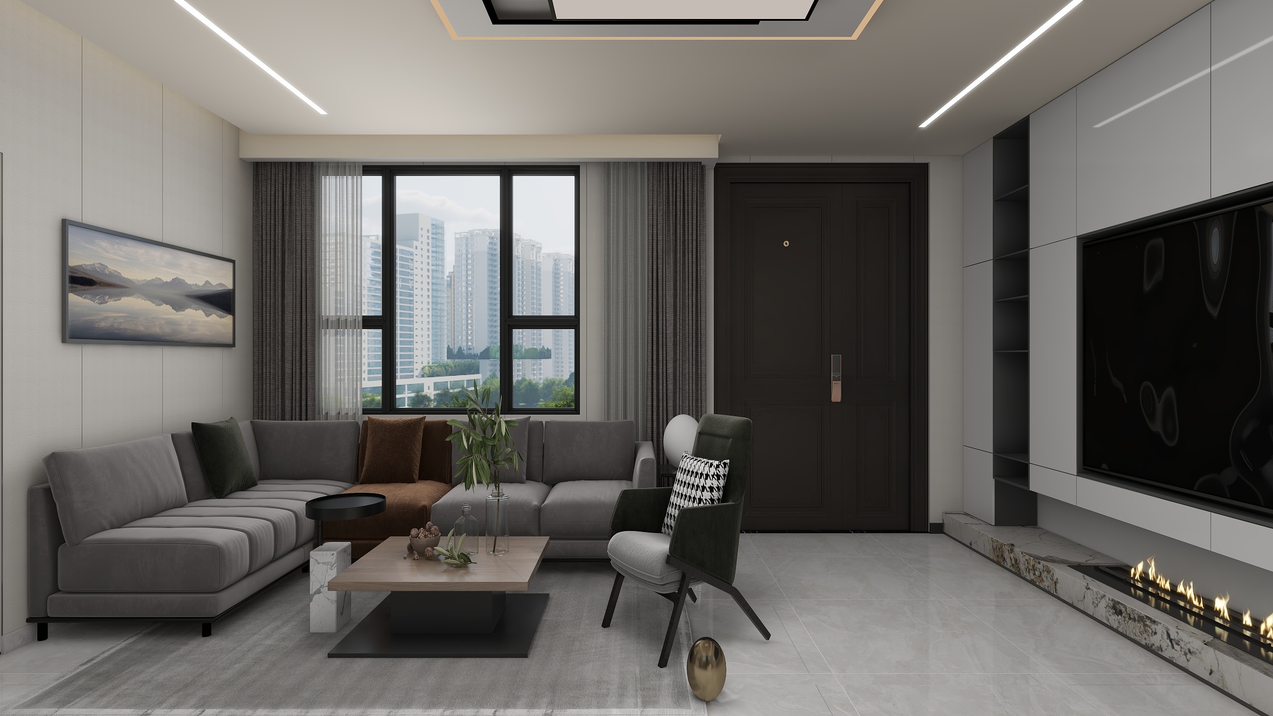 Jovial姜来-射箭口村93㎡-装修设计方案