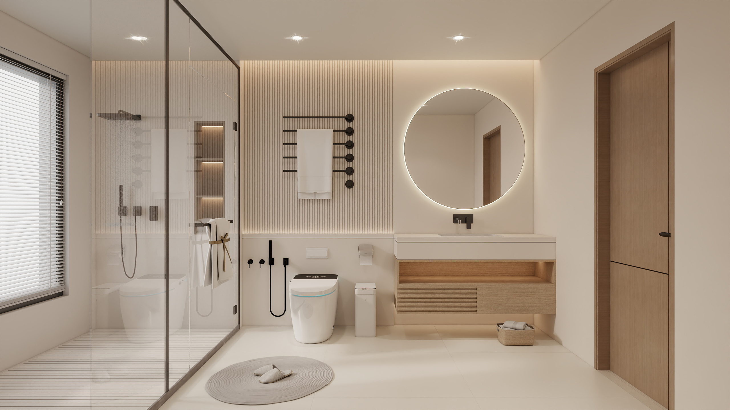 孤丨舟-榆林春天140㎡2室装修效果图