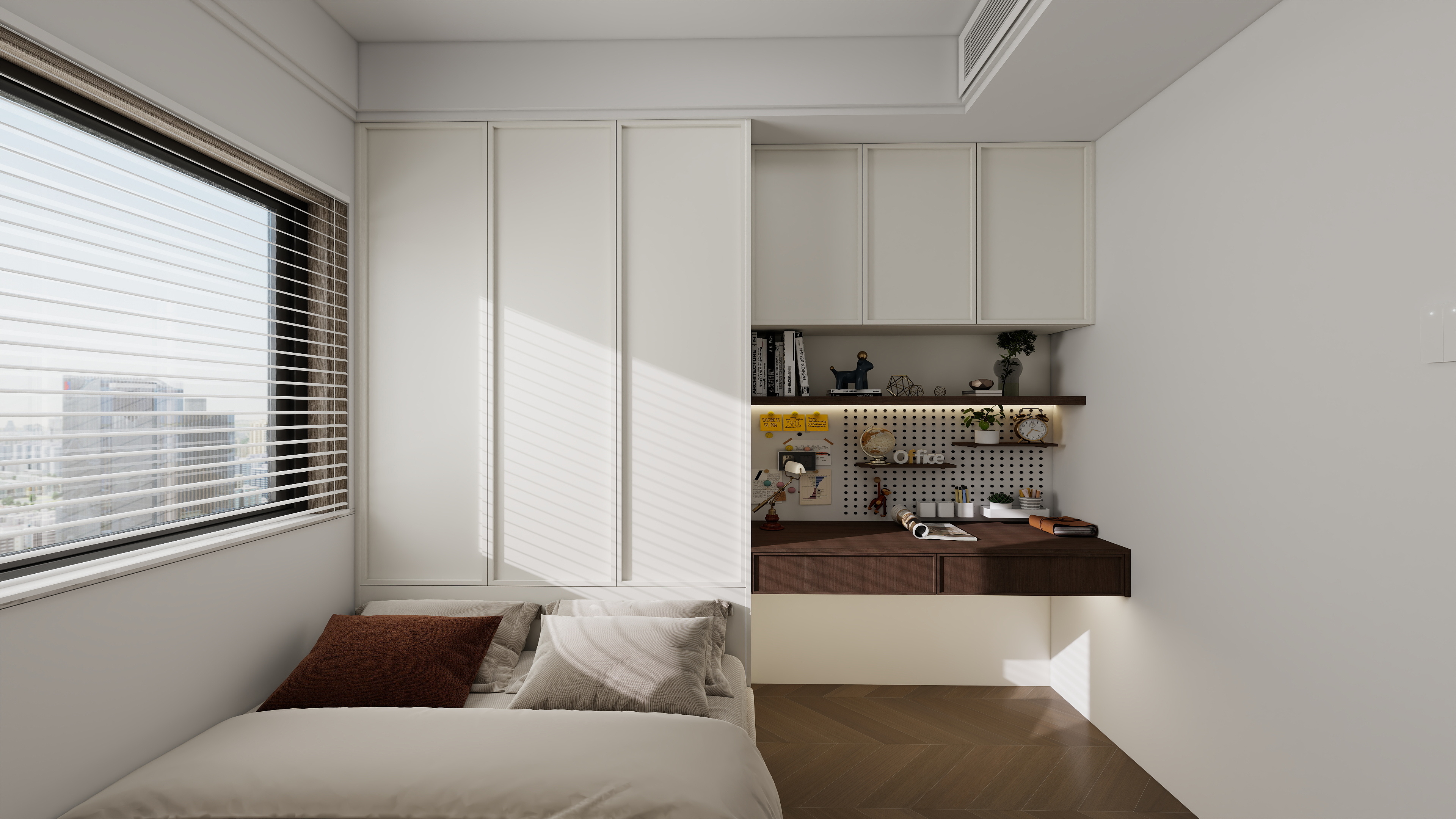 鼓楼区-111㎡3室装修效果图