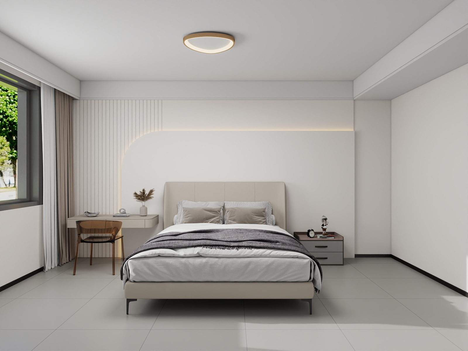 吴爽-299m²新中式风格设计装修效果图