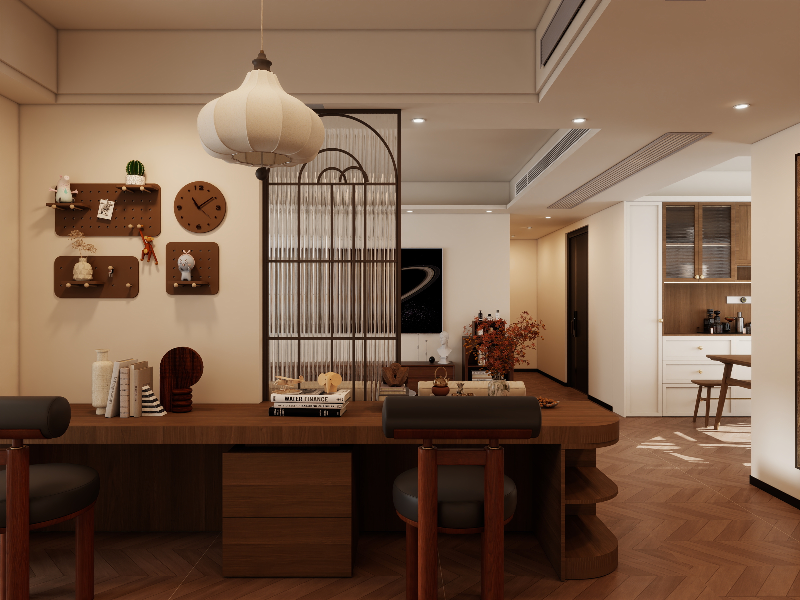 微醺567-龙湖江与城133㎡2室装修效果图