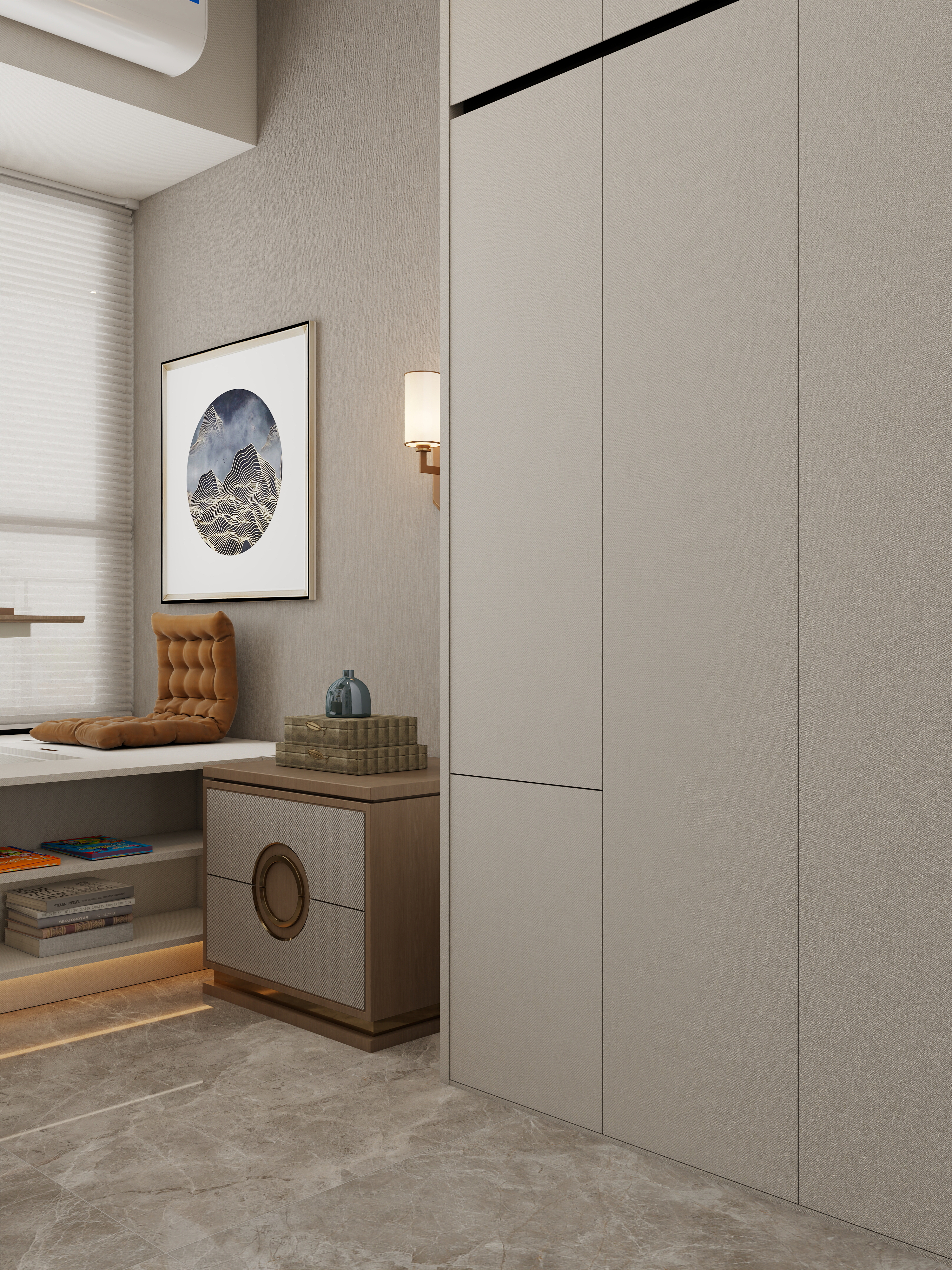 张煜强煜境设计-86平米简中小三房装修效果图