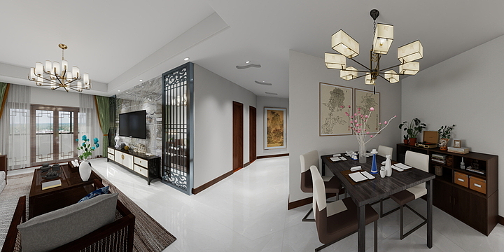 Q齐露Q-广通苑中式-装修设计方案