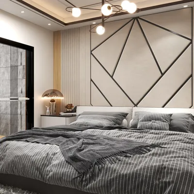 Modern Gray Bedroom: Simple Elegance