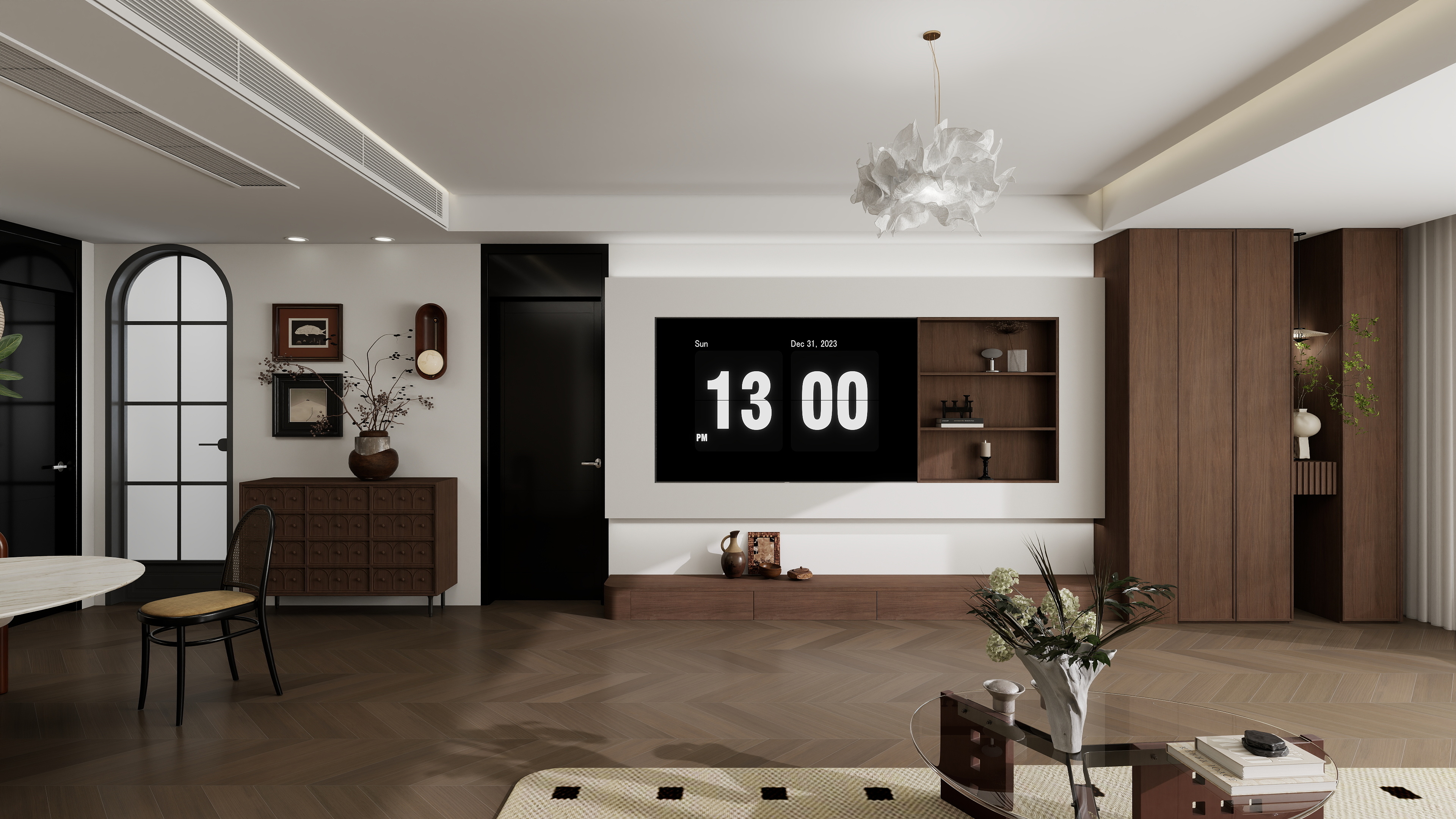 鼓楼区-111㎡3室装修效果图