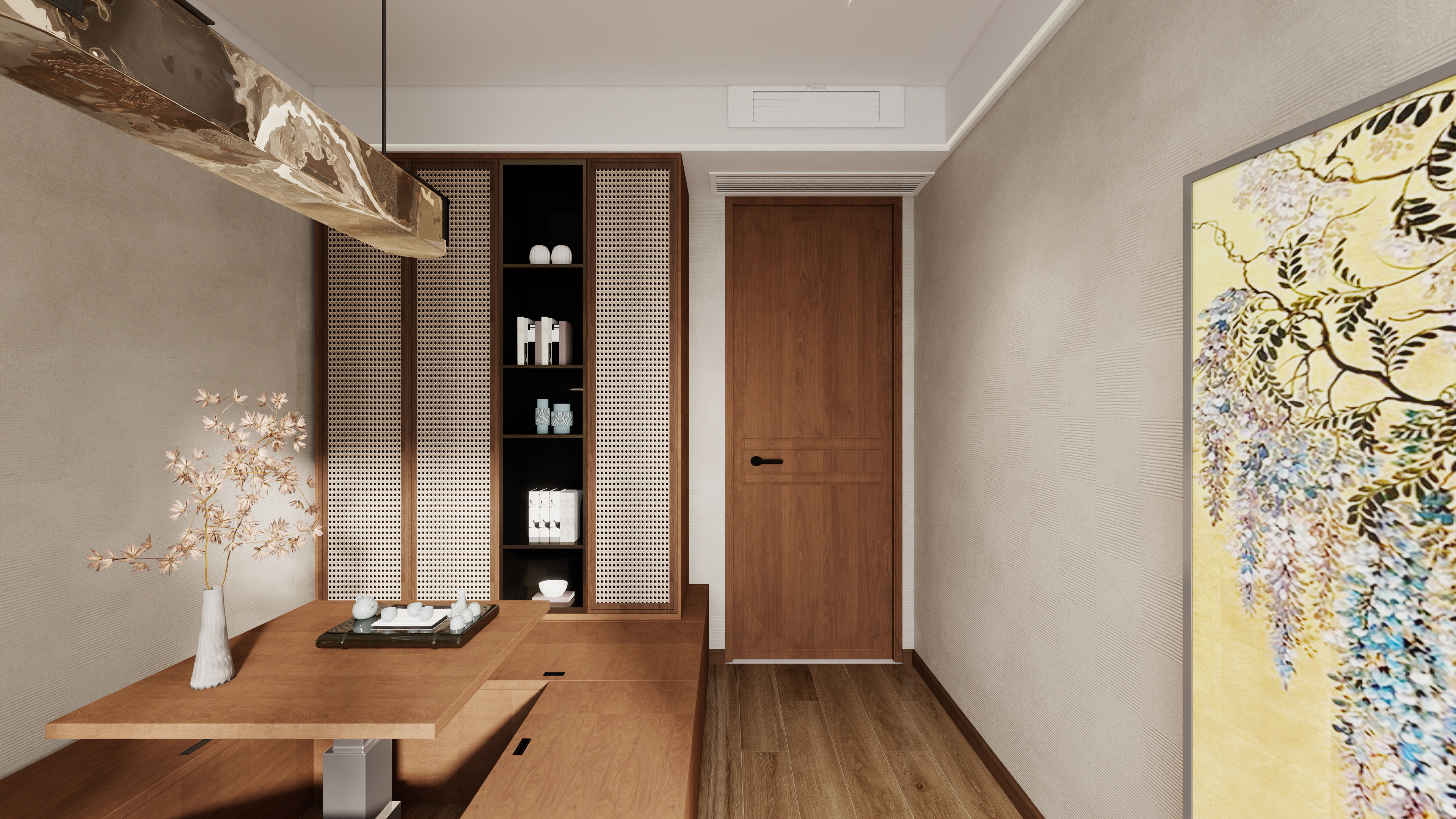 大金空调官方-150㎡新中式雅居：现代风华邂逅东方韵致装修效果图