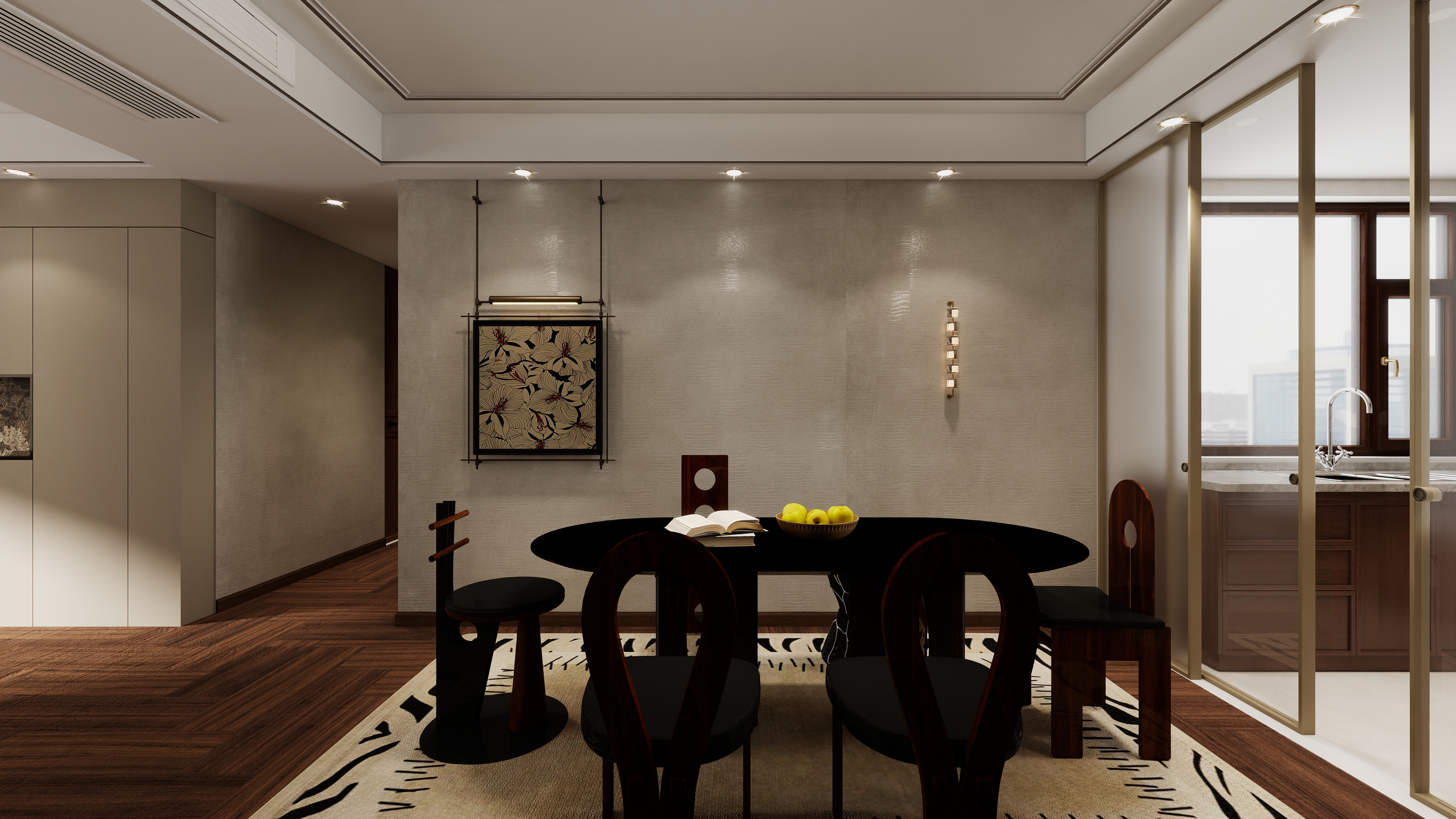 大金空调官方-150㎡新中式雅居：现代风华邂逅东方韵致装修效果图