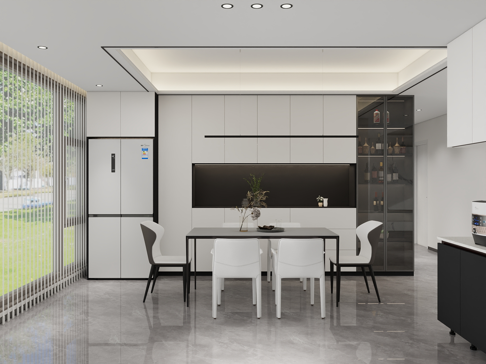 吴爽-130m²现代简约风格设计装修效果图