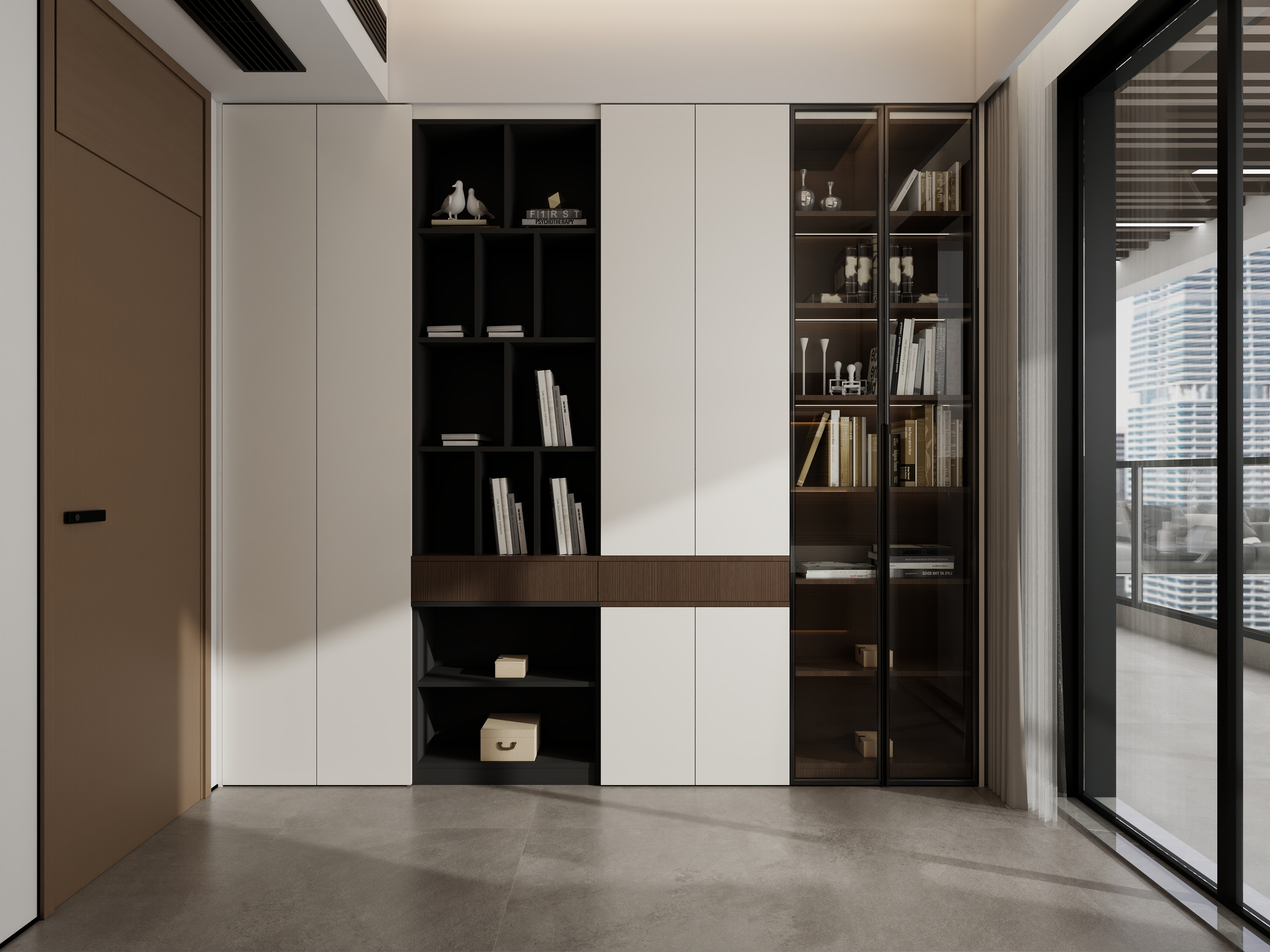 张煜强煜境设计-187平米意式极简大平层装修效果图