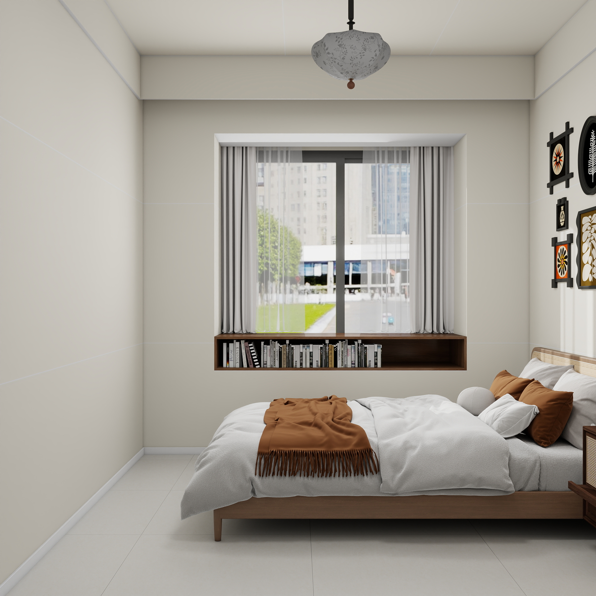 吴爽-108m²中古风设计装修效果图