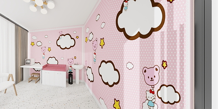 夏沫初拾-母婴室-壁布-装修设计方案