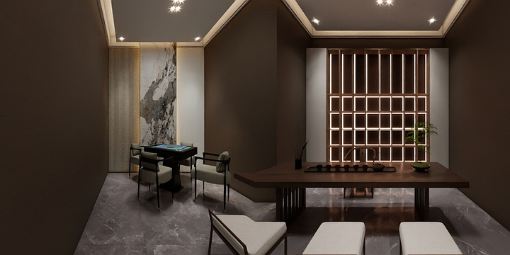 设计小魏118-茶舍-装修设计方案