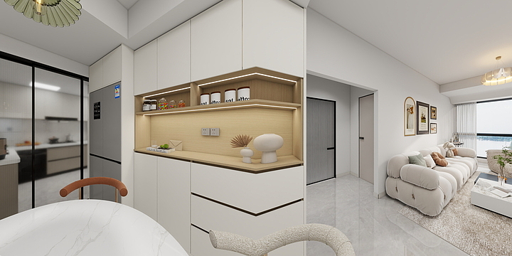 Bear-Design-祈乐苑54栋301房-装修设计方案