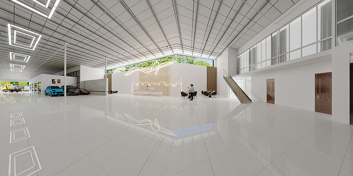 恒一装饰-修理厂-装修设计方案