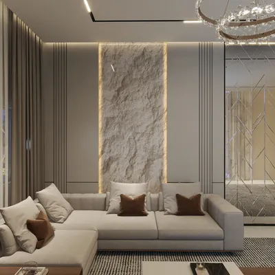 Modern Gray Living Room Interior Design Ideas