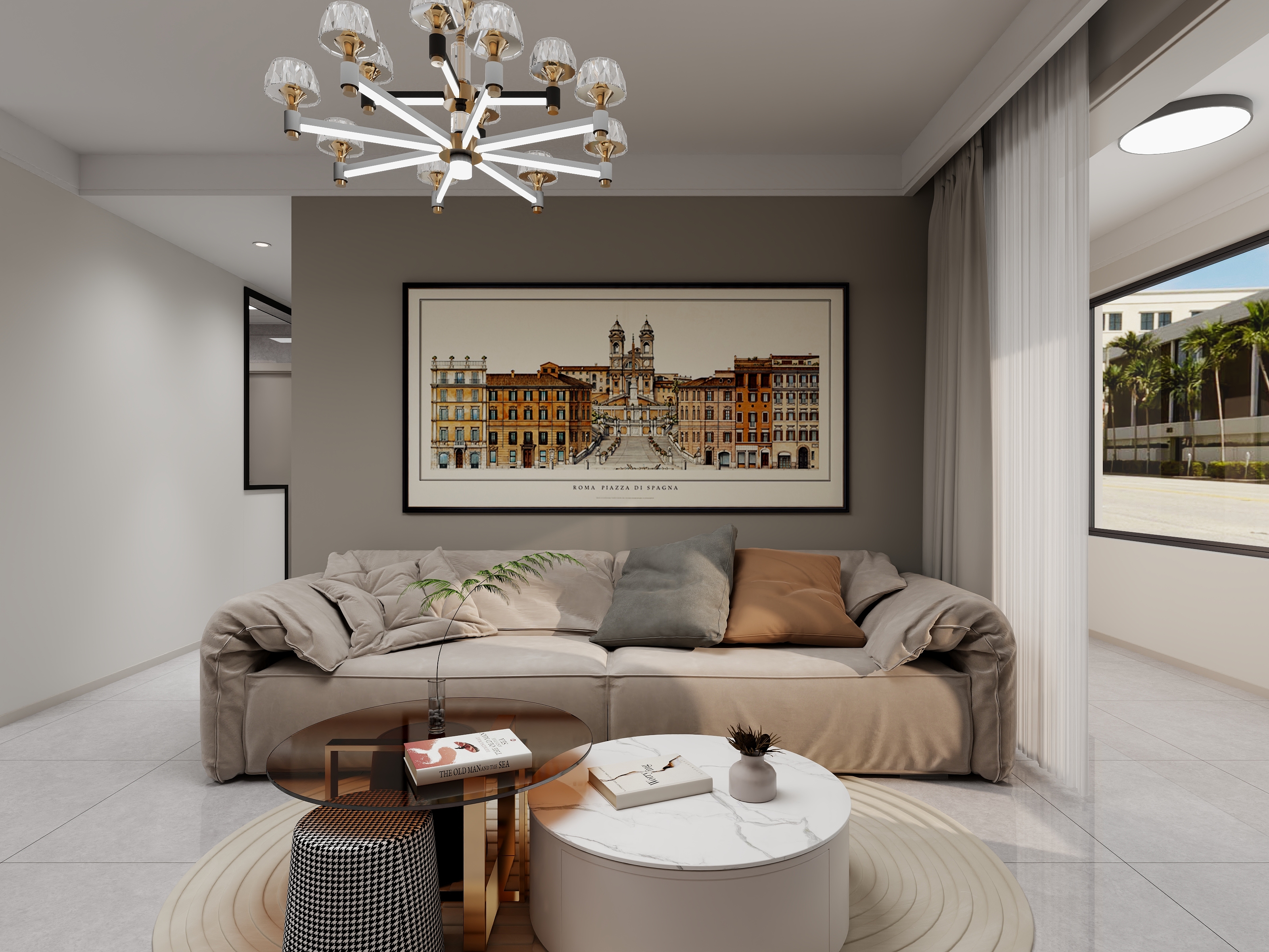 老送的空酒瓶-文贤樾130平方三室-装修设计方案