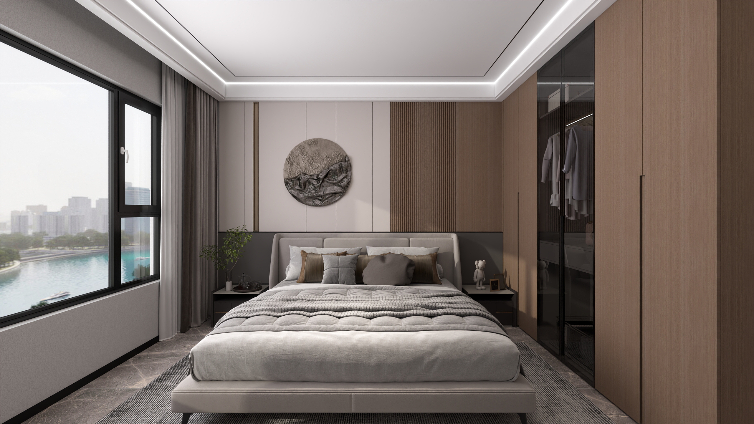 Anju设计-现代意式风格案例（开放）装修效果图