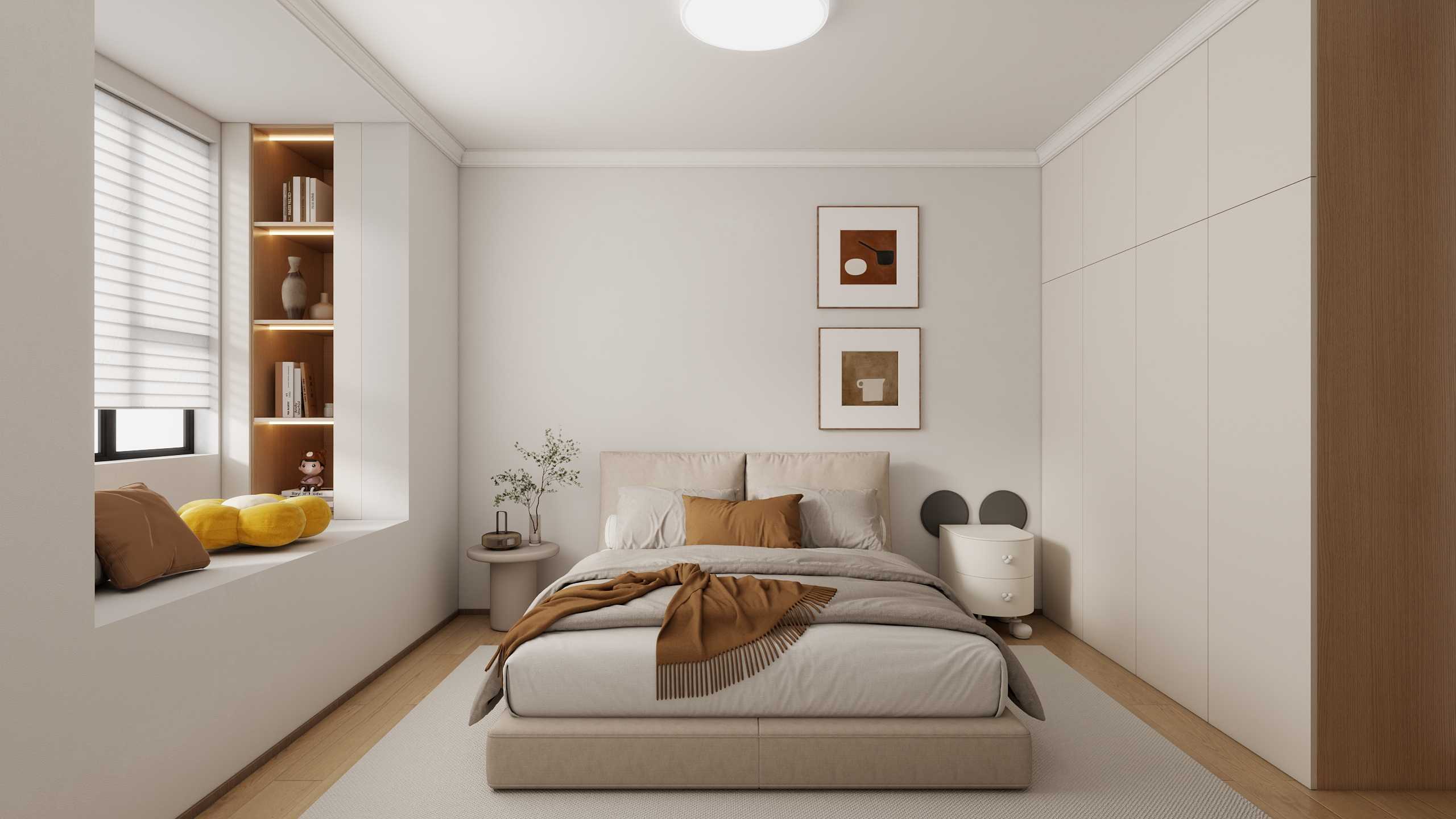 Jerry-空间设计-71㎡2室装修效果图