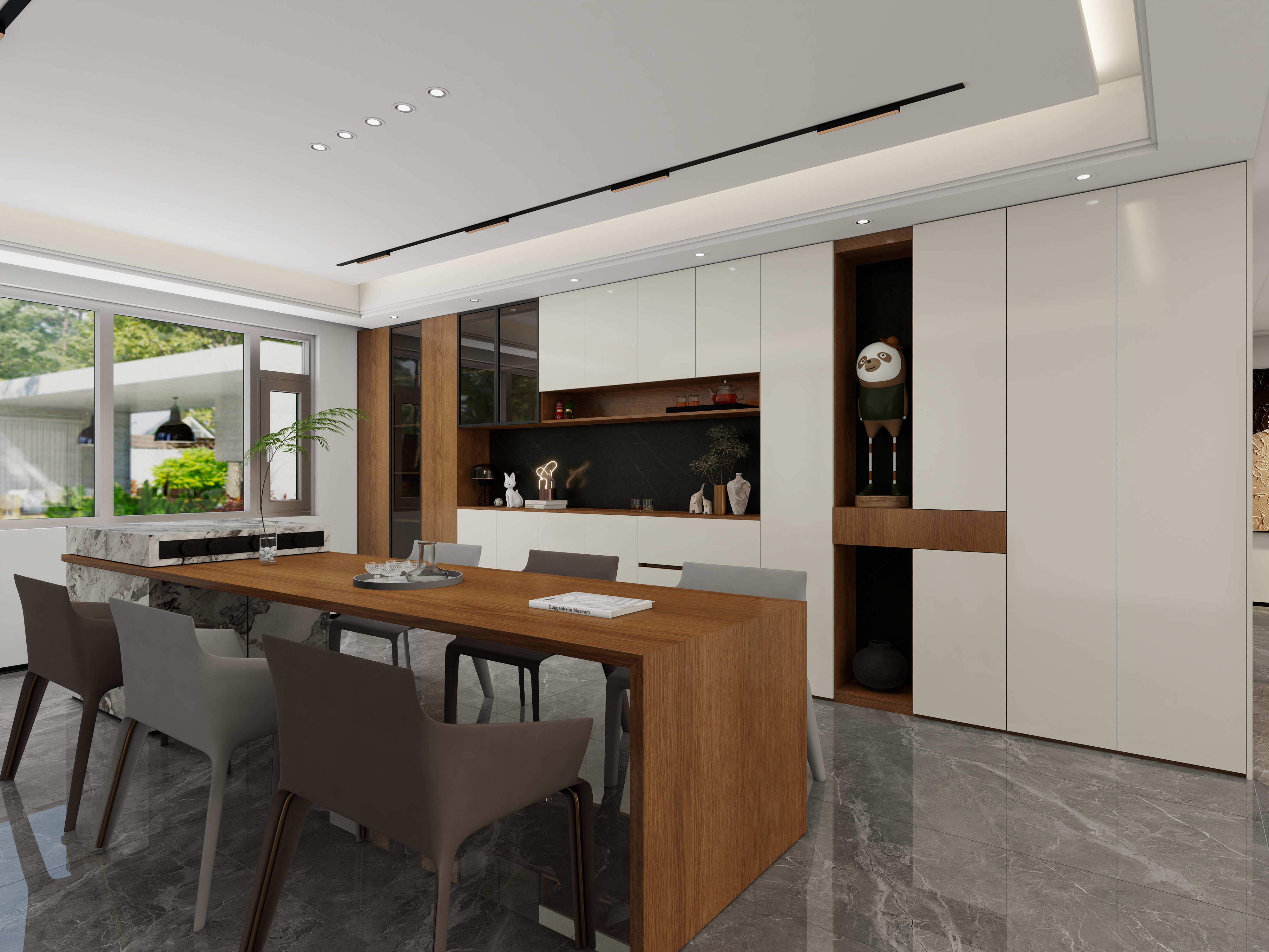 全案设计老都-恒信东方名著211㎡3室-装修设计方案