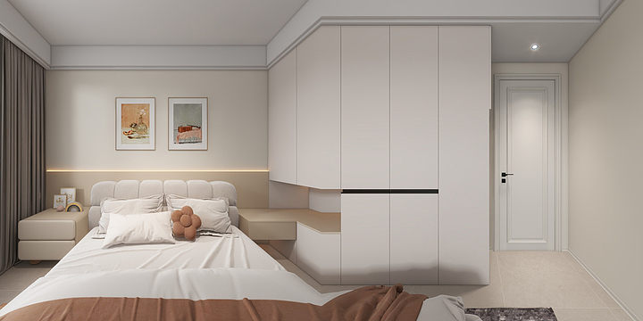 设计师小朱啊-千灯----奶油风-装修设计方案