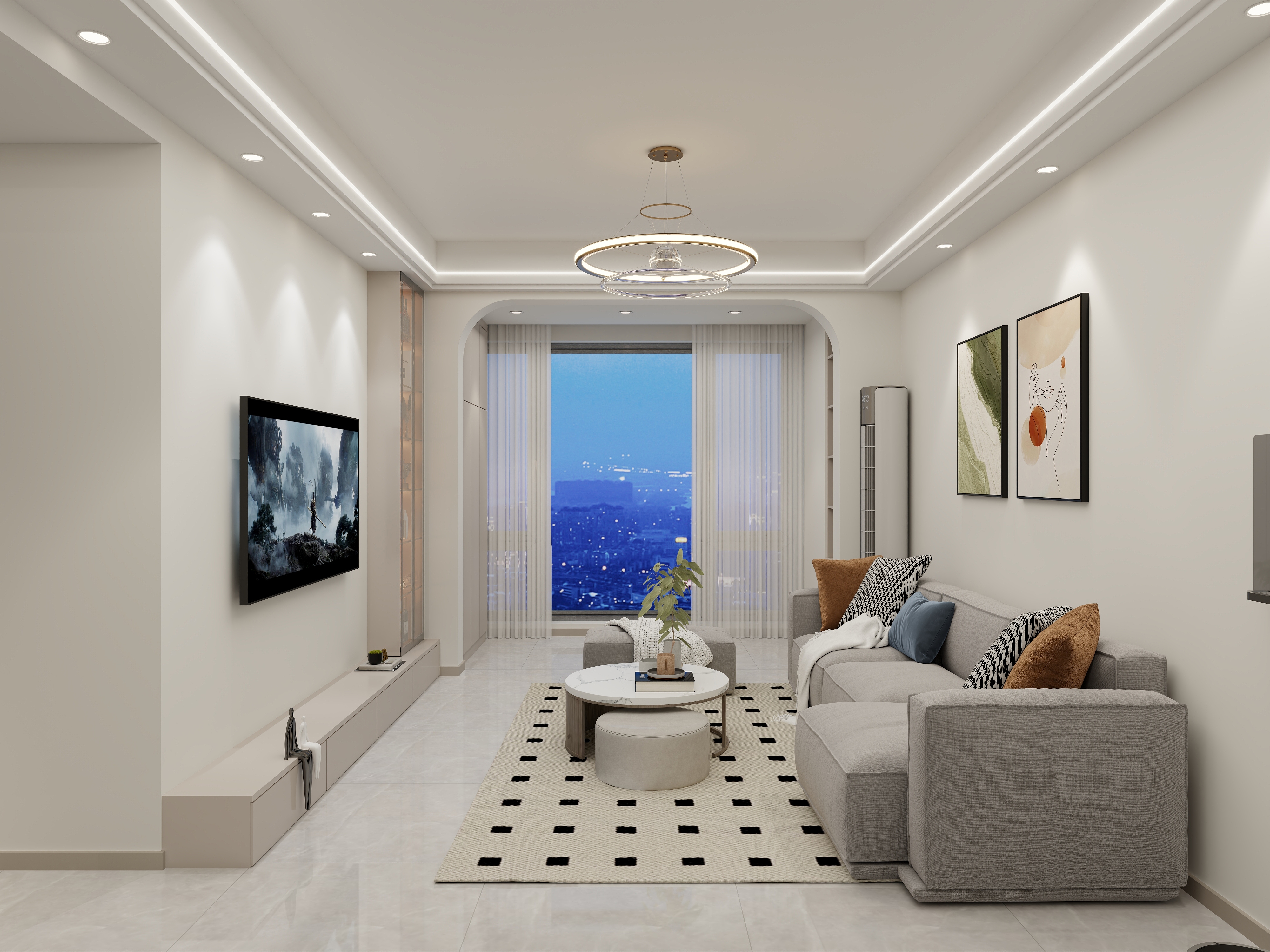 爱荣装饰工程有限责任公司-中致.首院85㎡B2户型（13-701）-装修设计方案