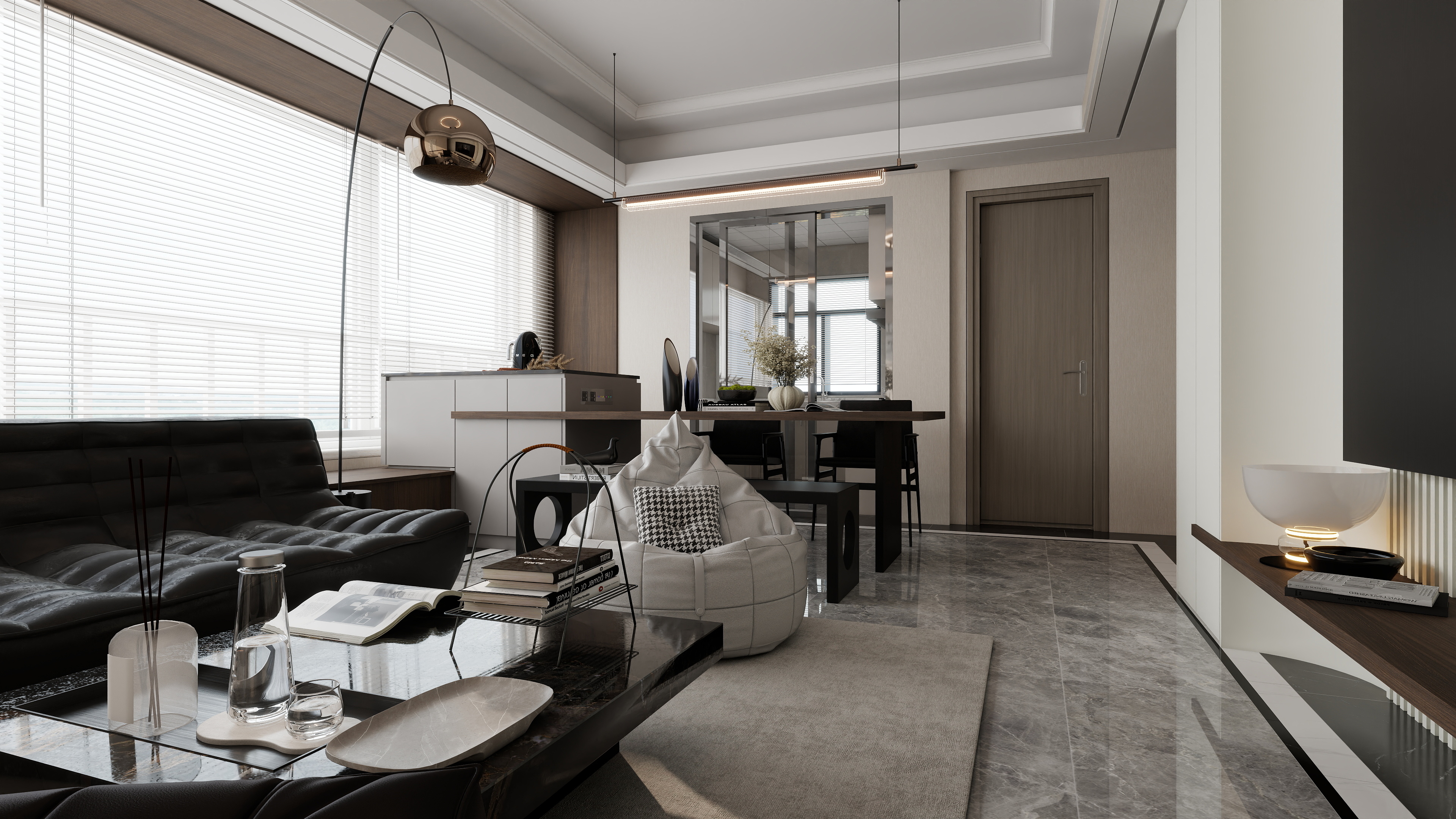 市场部丁-滨江运翠轩106客餐厅二-装修设计方案