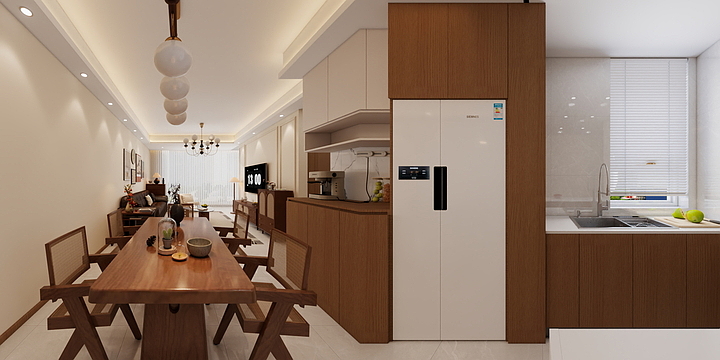 步凡设计-中古风修改-装修设计方案