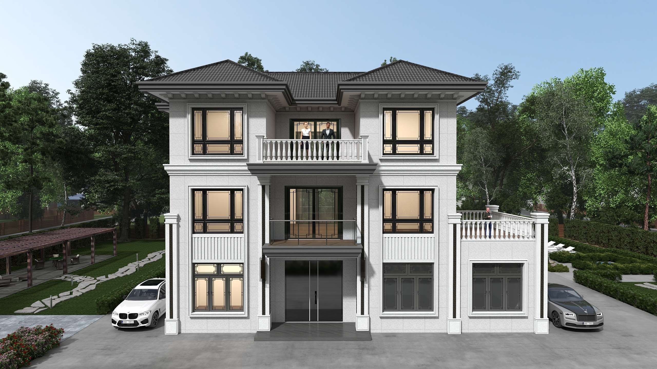 吉上艺墅设计-门楼下李总别墅设计图-装修设计方案