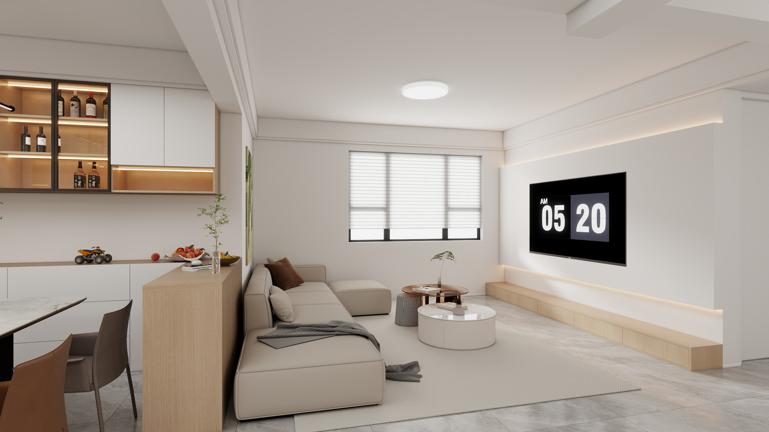 Jerry-空间设计-113㎡2室装修效果图