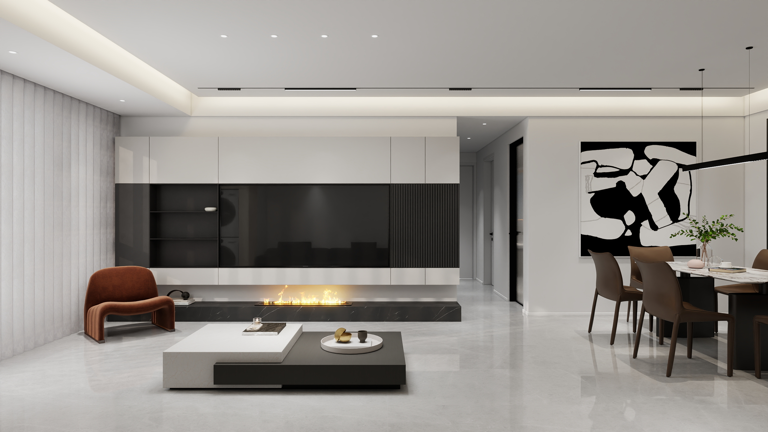 STARS星空设计-现代简约109㎡3室-装修设计方案