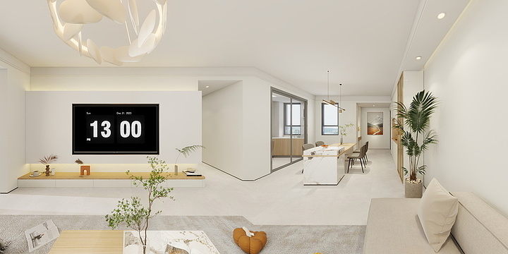 亦木全景设计平台-紫金东郡124-装修设计方案