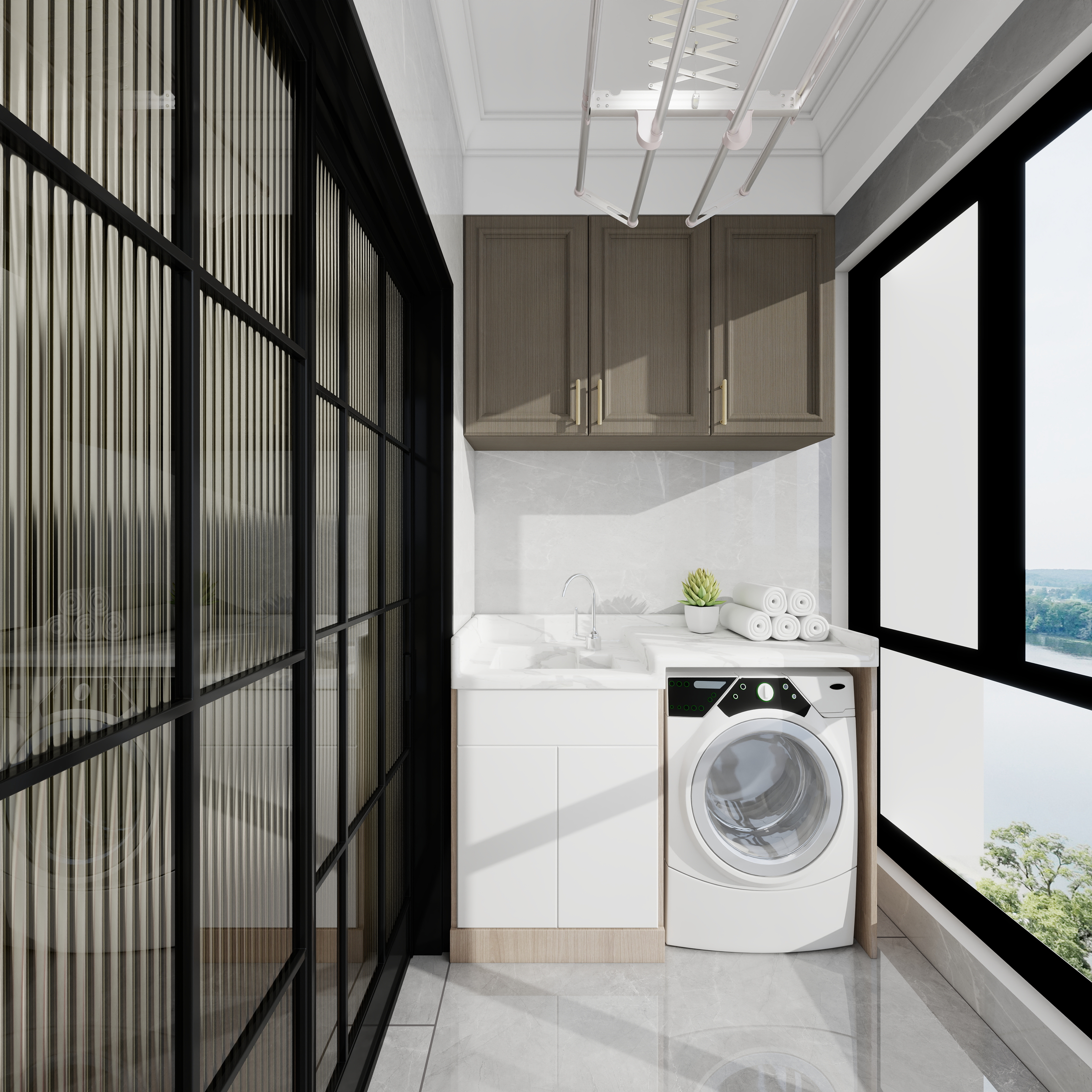 平湖龙匠1-95㎡3室装修效果图