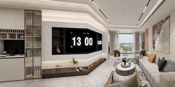 西藏云崛Design陈良华-潇湘首座张女士雅居-装修设计方案