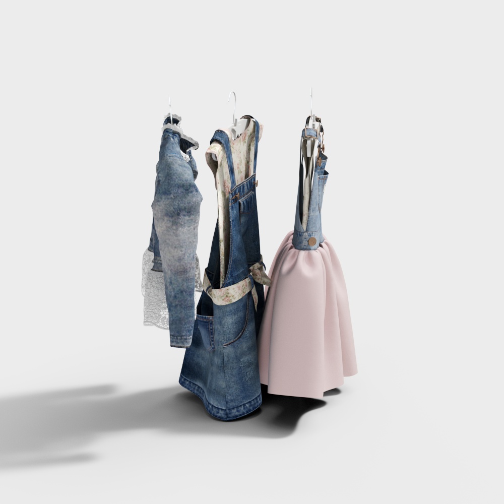儿童服装3D模型