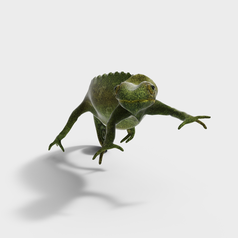 变色龙3D模型