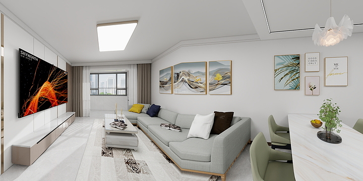 J-梦泽-熙湖名著5-B、C户型-装修设计方案