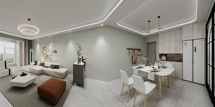 刘俊平-利源兰亭3号楼1201.106平方现代简约-装修设计方案